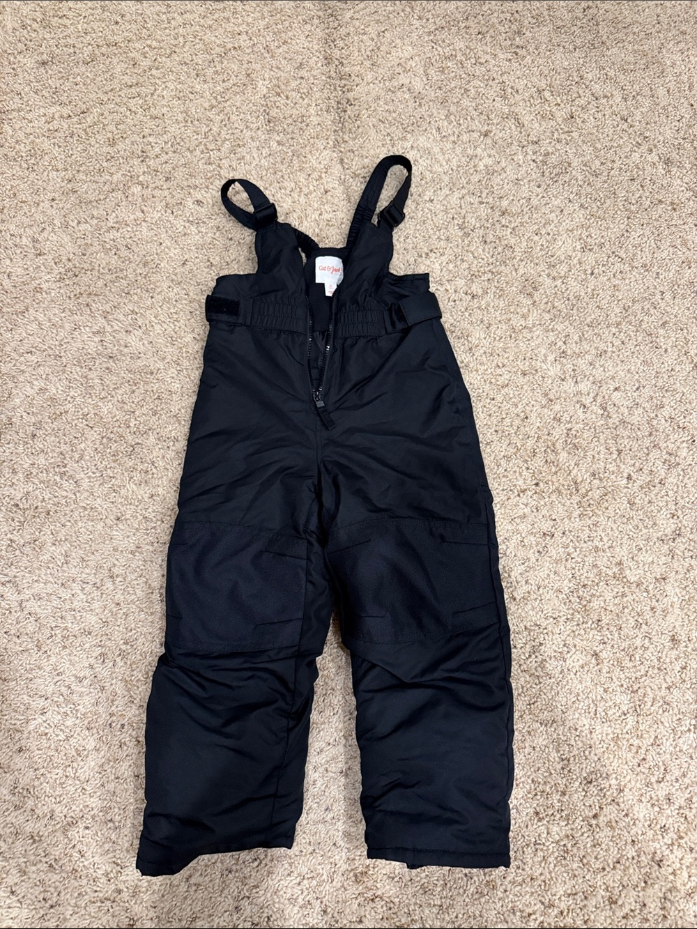 Cat & Jack Black Kids Snow Bib Pants